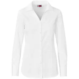 Ladies Long Sleeve Carolina Shirt White Front